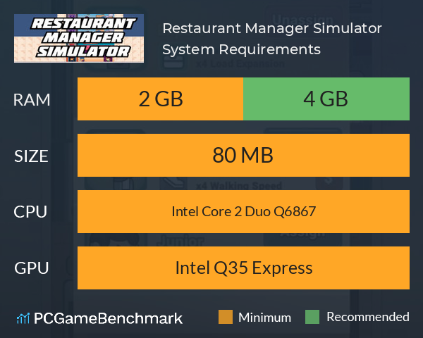 Restaurant Manager Simulator System Requirements PC Graph - Can I Run Restaurant Manager Simulator Restaurant Manager Simulator System Requirements PC Graph - Can I Run Restaurant Manager Simulator