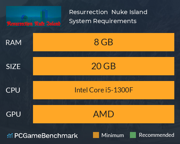 Resurrection : Nuke Island System Requirements PC Graph - Can I Run Resurrection : Nuke Island Resurrection : Nuke Island System Requirements PC Graph - Can I Run Resurrection : Nuke Island