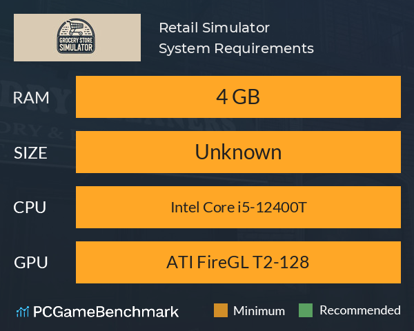 Retail Simulator System Requirements PC Graph - Can I Run Retail Simulator Retail Simulator System Requirements PC Graph - Can I Run Retail Simulator