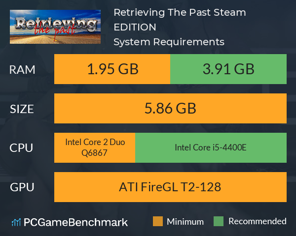 Retrieving The Past Steam EDITION System Requirements PC Graph - Can I Run Retrieving The Past Steam EDITION Retrieving The Past Steam EDITION System Requirements PC Graph - Can I Run Retrieving The Past Steam EDITION