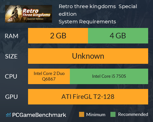 Retro three kingdoms : Special edition System Requirements PC Graph - Can I Run Retro three kingdoms : Special edition Retro three kingdoms : Special edition System Requirements PC Graph - Can I Run Retro three kingdoms : Special edition