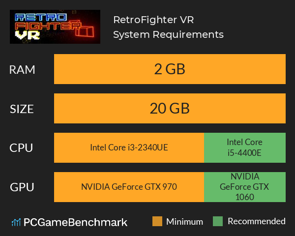 RetroFighter VR System Requirements PC Graph - Can I Run RetroFighter VR