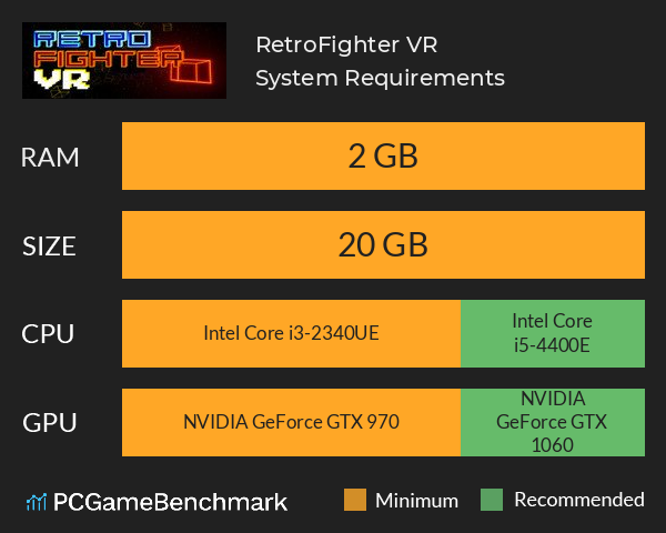 RetroFighter VR System Requirements PC Graph - Can I Run RetroFighter VR RetroFighter VR System Requirements PC Graph - Can I Run RetroFighter VR