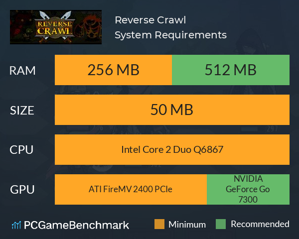 Reverse Crawl System Requirements PC Graph - Can I Run Reverse Crawl Reverse Crawl System Requirements PC Graph - Can I Run Reverse Crawl