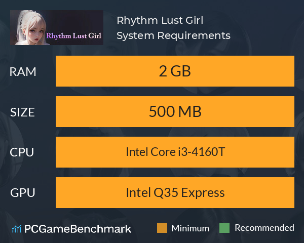 Rhythm Lust Girl System Requirements PC Graph - Can I Run Rhythm Lust Girl Rhythm Lust Girl System Requirements PC Graph - Can I Run Rhythm Lust Girl