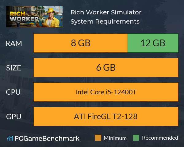 Rich Worker Simulator System Requirements PC Graph - Can I Run Rich Worker Simulator Rich Worker Simulator System Requirements PC Graph - Can I Run Rich Worker Simulator