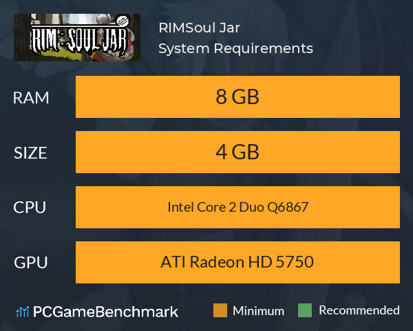RIM:Soul Jar System Requirements PC Graph - Can I Run RIM:Soul Jar RIM:Soul Jar System Requirements PC Graph - Can I Run RIM:Soul Jar
