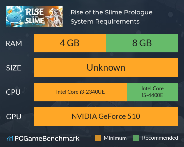 Rise of the Slime: Prologue System Requirements PC Graph - Can I Run Rise of the Slime: Prologue