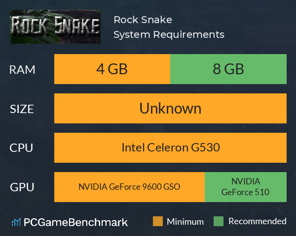 Rock Snake System Requirements PC Graph - Can I Run Rock Snake