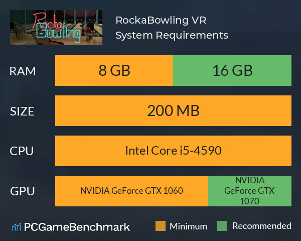 RockaBowling VR System Requirements PC Graph - Can I Run RockaBowling VR RockaBowling VR System Requirements PC Graph - Can I Run RockaBowling VR