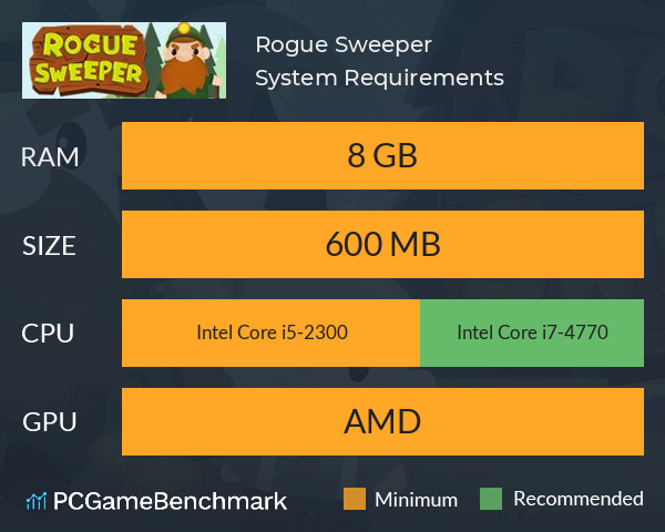 Rogue Sweeper System Requirements PC Graph - Can I Run Rogue Sweeper Rogue Sweeper System Requirements PC Graph - Can I Run Rogue Sweeper