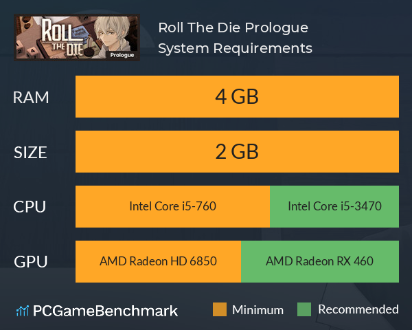 Roll The Die: Prologue System Requirements PC Graph - Can I Run Roll The Die: Prologue Roll The Die: Prologue System Requirements PC Graph - Can I Run Roll The Die: Prologue