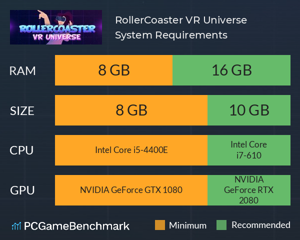 RollerCoaster VR Universe System Requirements PC Graph - Can I Run RollerCoaster VR Universe RollerCoaster VR Universe System Requirements PC Graph - Can I Run RollerCoaster VR Universe