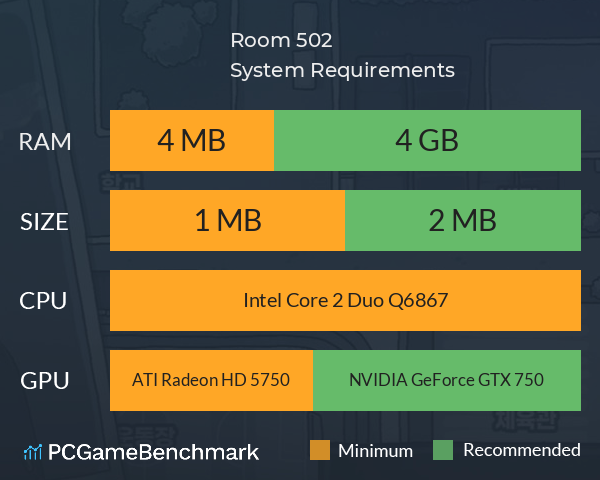Room 502 System Requirements PC Graph - Can I Run Room 502 Room 502 System Requirements PC Graph - Can I Run Room 502