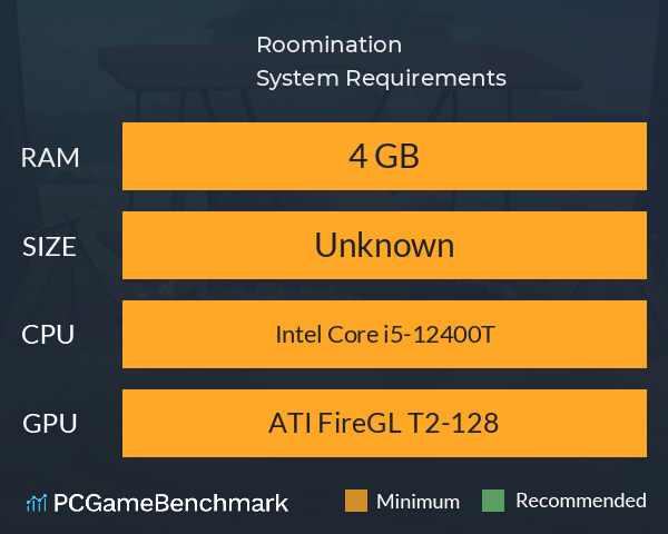 Roomination System Requirements PC Graph - Can I Run Roomination Roomination System Requirements PC Graph - Can I Run Roomination