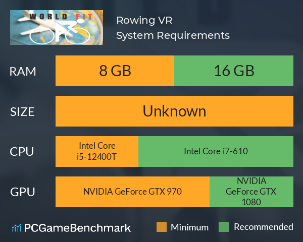 Rowing VR System Requirements PC Graph - Can I Run Rowing VR Rowing VR System Requirements PC Graph - Can I Run Rowing VR