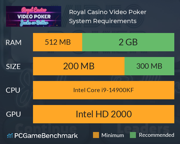 Royal Casino: Video Poker System Requirements PC Graph - Can I Run Royal Casino: Video Poker Royal Casino: Video Poker System Requirements PC Graph - Can I Run Royal Casino: Video Poker