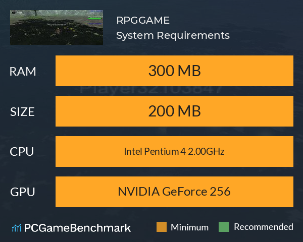 RPGGAME System Requirements PC Graph - Can I Run RPGGAME RPGGAME System Requirements PC Graph - Can I Run RPGGAME