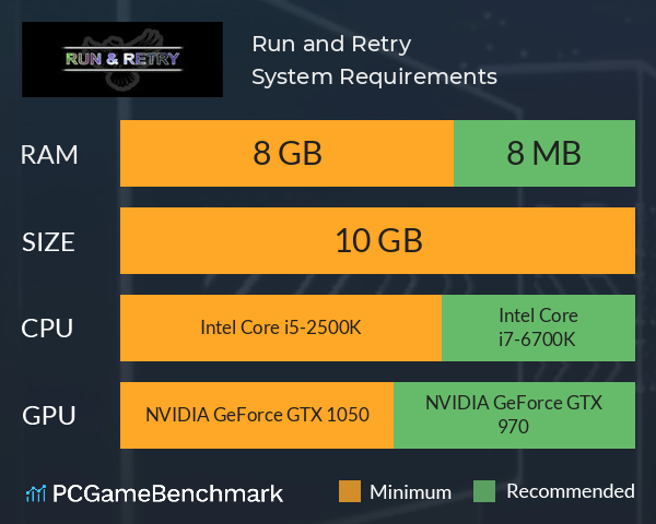 Run and Retry System Requirements PC Graph - Can I Run Run and Retry