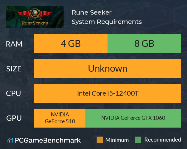 Rune Seeker System Requirements PC Graph - Can I Run Rune Seeker