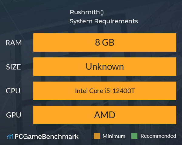 Rushmith(ラッシュミス) System Requirements PC Graph - Can I Run Rushmith(ラッシュミス) Rushmith(ラッシュミス) System Requirements PC Graph - Can I Run Rushmith(ラッシュミス)