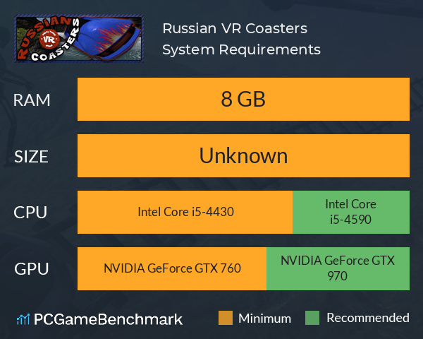 Russian VR Coasters System Requirements PC Graph - Can I Run Russian VR Coasters