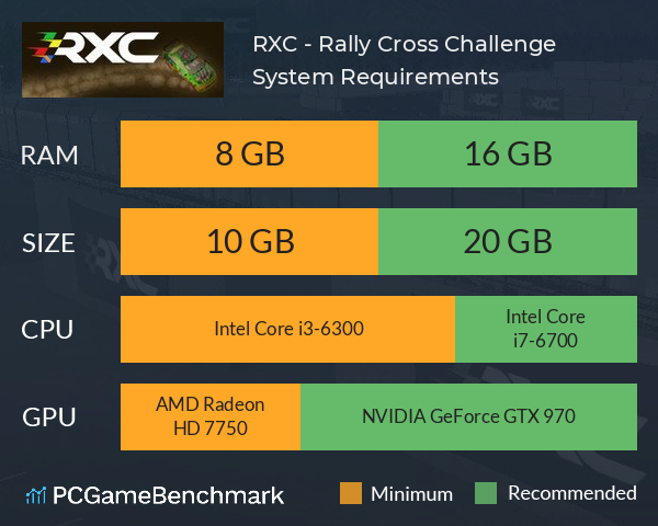 RXC - Rally Cross Challenge System Requirements PC Graph - Can I Run RXC - Rally Cross Challenge RXC - Rally Cross Challenge System Requirements PC Graph - Can I Run RXC - Rally Cross Challenge