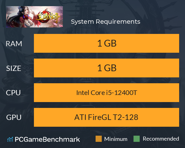 三国纷争 System Requirements PC Graph - Can I Run 三国纷争 三国纷争 System Requirements PC Graph - Can I Run 三国纷争