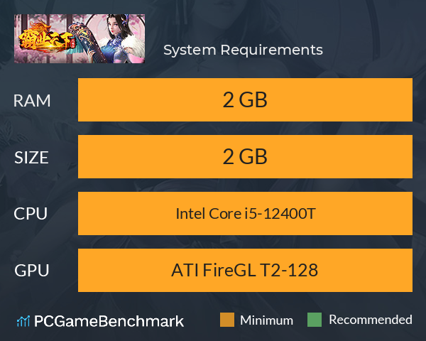 三国志•霸业天下 System Requirements PC Graph - Can I Run 三国志•霸业天下 三国志•霸业天下 System Requirements PC Graph - Can I Run 三国志•霸业天下