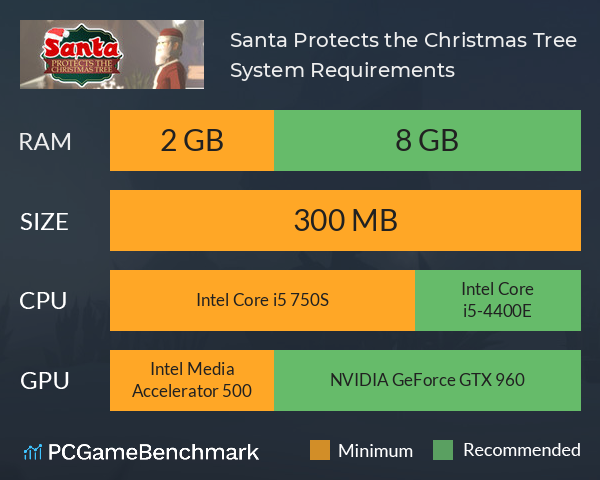 Santa Protects the Christmas Tree System Requirements PC Graph - Can I Run Santa Protects the Christmas Tree Santa Protects the Christmas Tree System Requirements PC Graph - Can I Run Santa Protects the Christmas Tree