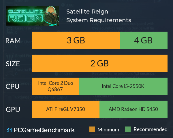 Satellite Reign System Requirements PC Graph - Can I Run Satellite Reign Satellite Reign System Requirements PC Graph - Can I Run Satellite Reign