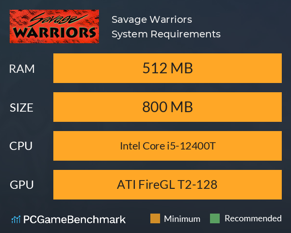 Savage Warriors System Requirements PC Graph - Can I Run Savage Warriors Savage Warriors System Requirements PC Graph - Can I Run Savage Warriors