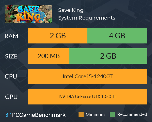 Save King System Requirements PC Graph - Can I Run Save King Save King System Requirements PC Graph - Can I Run Save King