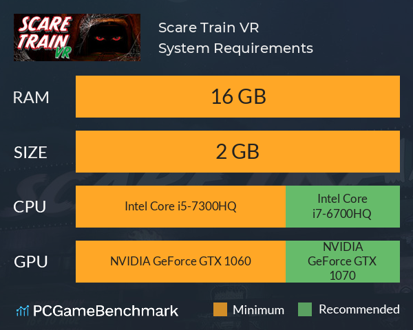 Scare Train VR System Requirements PC Graph - Can I Run Scare Train VR Scare Train VR System Requirements PC Graph - Can I Run Scare Train VR