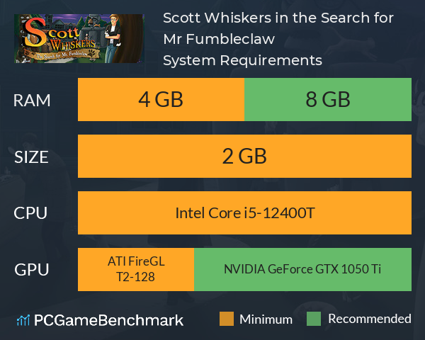Scott Whiskers in: the Search for Mr. Fumbleclaw System Requirements PC Graph - Can I Run Scott Whiskers in: the Search for Mr. Fumbleclaw
