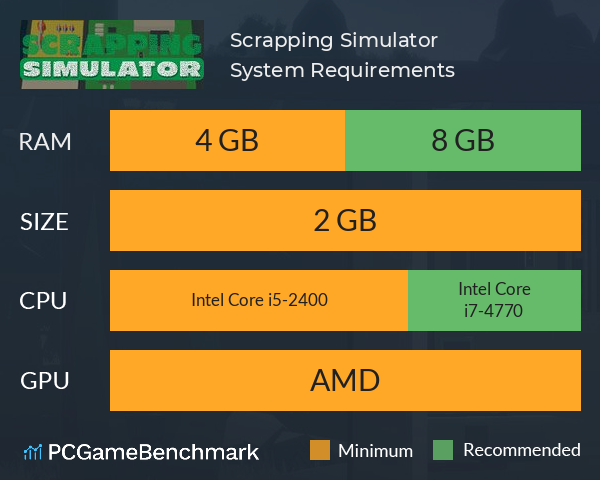 Scrapping Simulator System Requirements PC Graph - Can I Run Scrapping Simulator