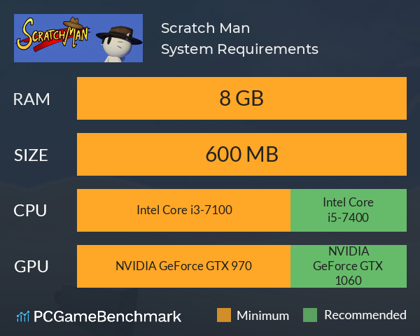 Scratch Man System Requirements PC Graph - Can I Run Scratch Man Scratch Man System Requirements PC Graph - Can I Run Scratch Man