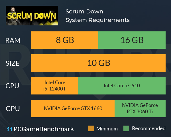 Scrum Down System Requirements PC Graph - Can I Run Scrum Down Scrum Down System Requirements PC Graph - Can I Run Scrum Down