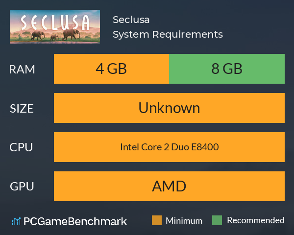 Seclusa System Requirements PC Graph - Can I Run Seclusa Seclusa System Requirements PC Graph - Can I Run Seclusa