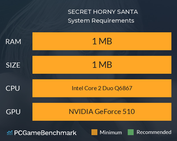 SECRET HORNY SANTA System Requirements PC Graph - Can I Run SECRET HORNY SANTA