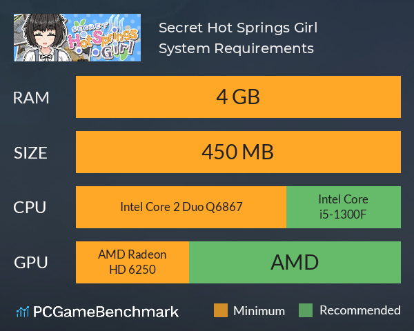 Secret Hot Springs Girl System Requirements PC Graph - Can I Run Secret Hot Springs Girl Secret Hot Springs Girl System Requirements PC Graph - Can I Run Secret Hot Springs Girl