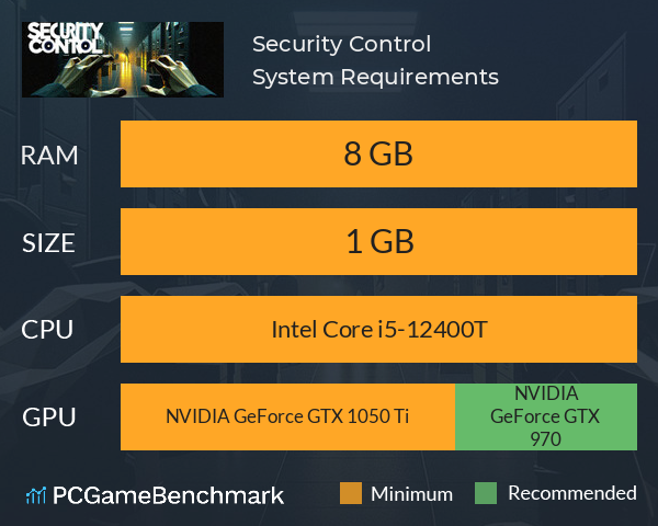 Security Control System Requirements PC Graph - Can I Run Security Control Security Control System Requirements PC Graph - Can I Run Security Control