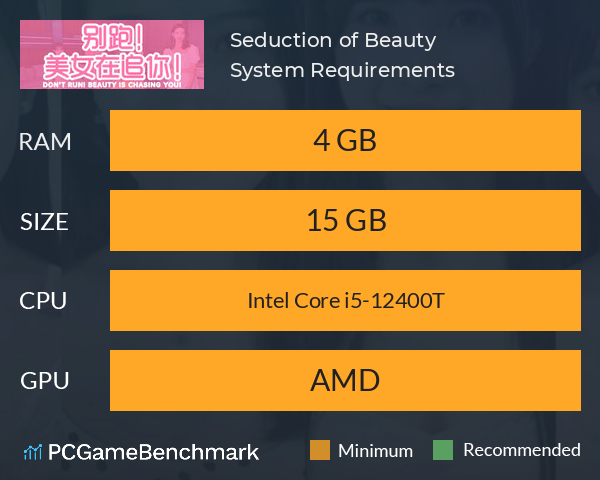 Seduction of Beauty System Requirements PC Graph - Can I Run Seduction of Beauty