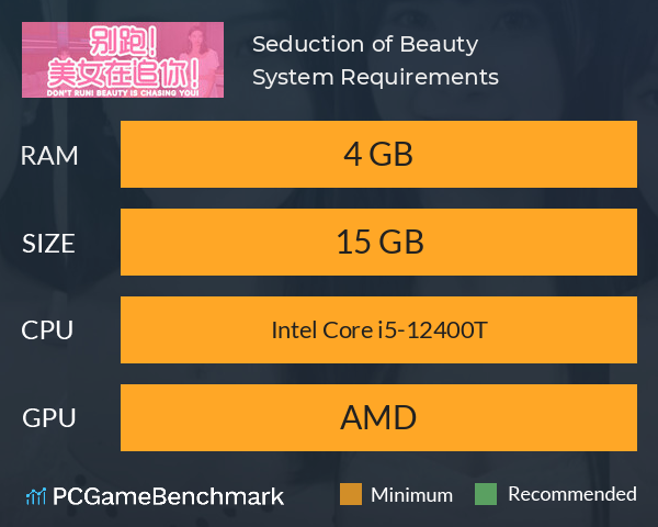Seduction of Beauty System Requirements PC Graph - Can I Run Seduction of Beauty Seduction of Beauty System Requirements PC Graph - Can I Run Seduction of Beauty