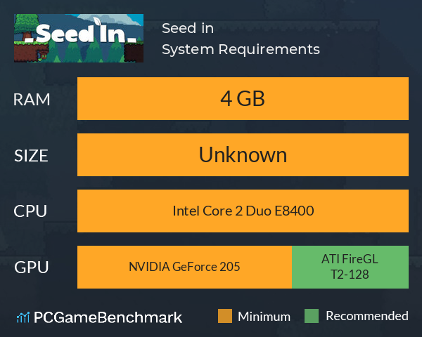 Seed in System Requirements PC Graph - Can I Run Seed in Seed in System Requirements PC Graph - Can I Run Seed in
