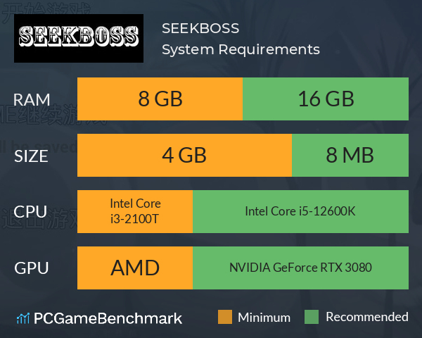 SEEKBOSS System Requirements PC Graph - Can I Run SEEKBOSS SEEKBOSS System Requirements PC Graph - Can I Run SEEKBOSS