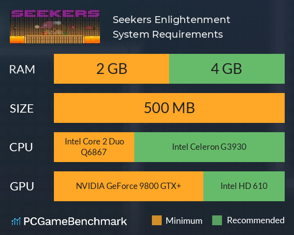 Seekers: Enlightenment System Requirements PC Graph - Can I Run Seekers: Enlightenment Seekers: Enlightenment System Requirements PC Graph - Can I Run Seekers: Enlightenment