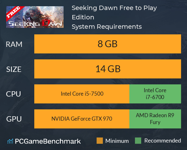 Seeking Dawn: Free to Play Edition System Requirements PC Graph - Can I Run Seeking Dawn: Free to Play Edition Seeking Dawn: Free to Play Edition System Requirements PC Graph - Can I Run Seeking Dawn: Free to Play Edition