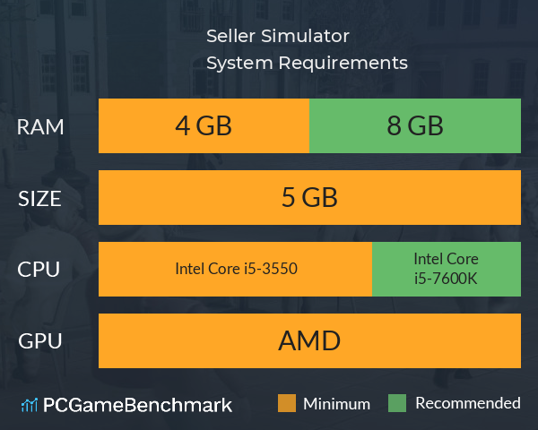 Seller Simulator System Requirements PC Graph - Can I Run Seller Simulator Seller Simulator System Requirements PC Graph - Can I Run Seller Simulator