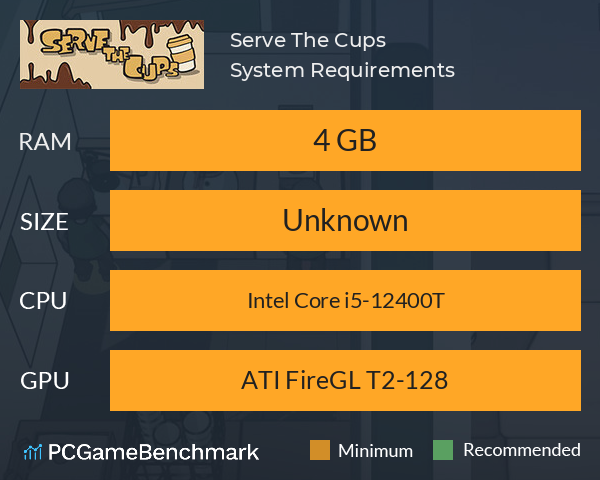 Serve The Cups System Requirements PC Graph - Can I Run Serve The Cups Serve The Cups System Requirements PC Graph - Can I Run Serve The Cups